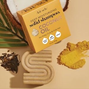 Kitsch Coconut Oil Deep-Moisturizing Solid Shampoo Bar Kinky, Curly & Coily Hair